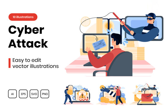 M291_ Cyber Attack Illustrations