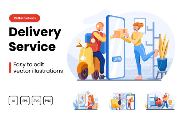 M282_Delivery Service Illustrations