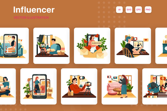 M281_Influencer Illustrations