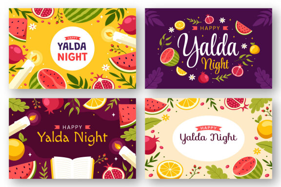 13 Happy Yalda Night Illustration