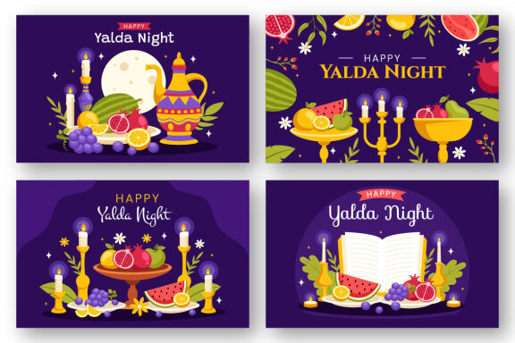 13 Happy Yalda Night Illustration