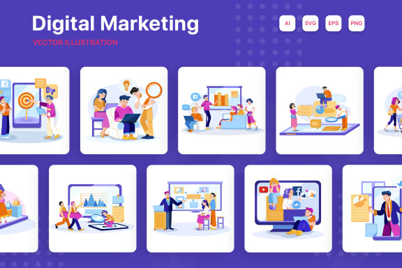 M257_ Digital Marketing Illustrations