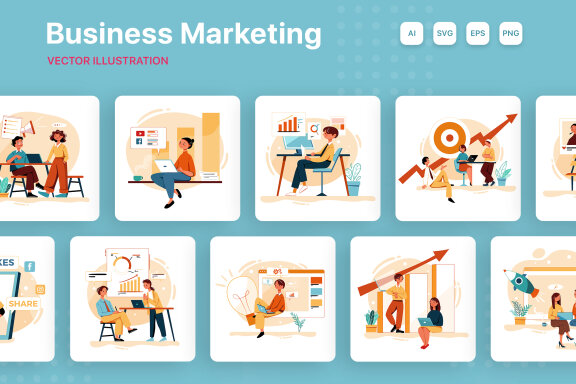 M251_Business Marketing Illustrations
