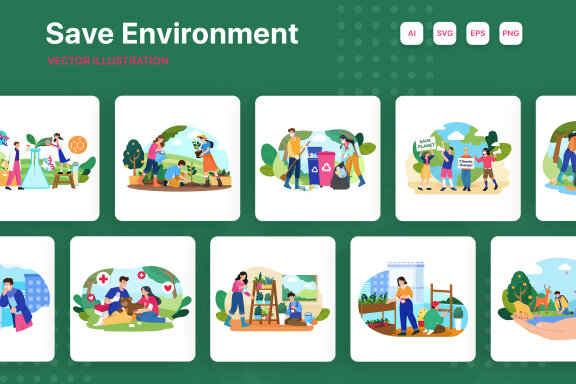 M247_Save Environment Illustrations