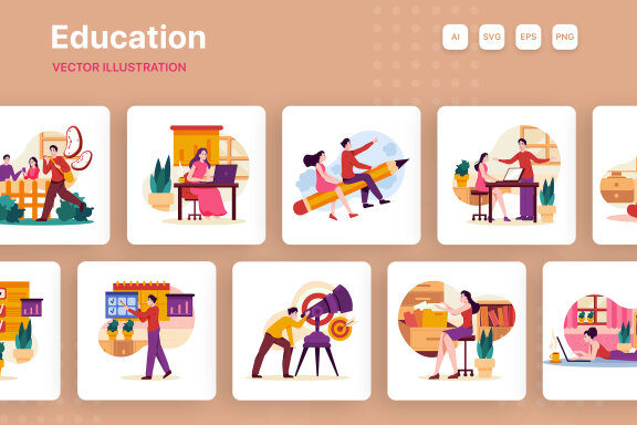 M240_Business Employee Illustrations