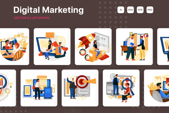M238_Digital Marketing Illustrations