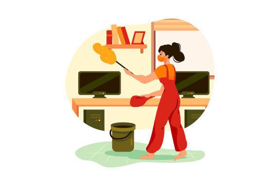 M237_ House Cleaning Illustrations