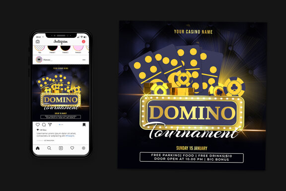 Domino Tournament Flyer