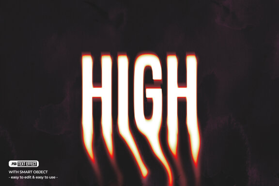 Melted Editable Text Effect