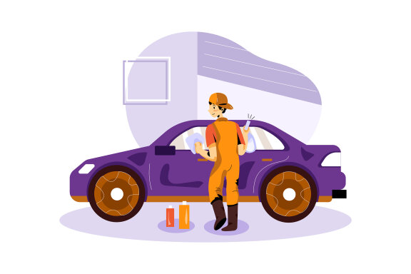 M220_Car Washing Service Illustrations