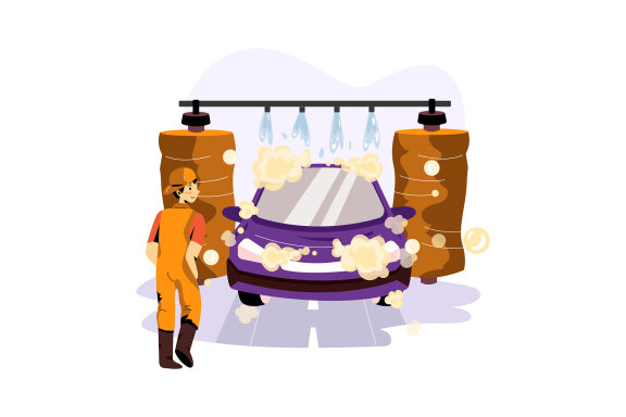 M220_Car Washing Service Illustrations