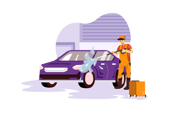 M220_Car Washing Service Illustrations