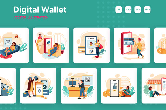 M214_Digital Wallet Illustrations