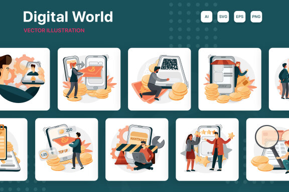 M211_Digital World Illustrations