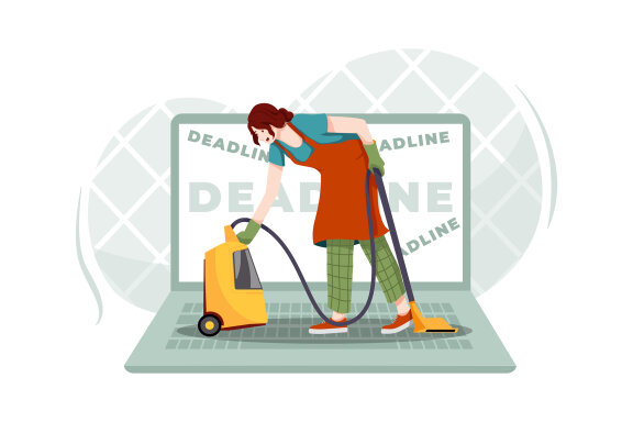 M210_Multitasking Woman Illustrations