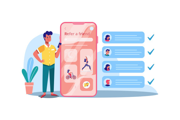 M190_Refer a friend Illustrations