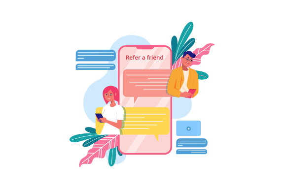 M190_Refer a friend Illustrations