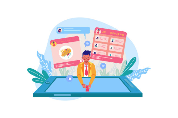 M190_Refer a friend Illustrations