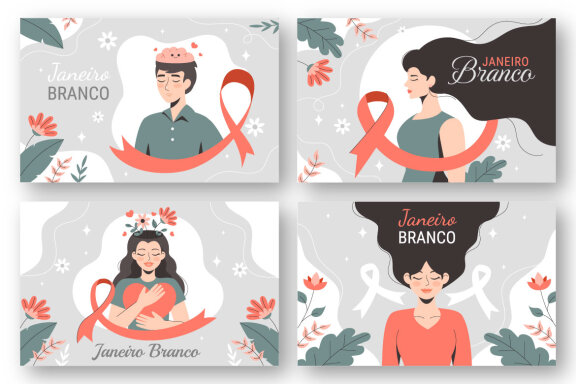 13 Janeiro Branco Illustration