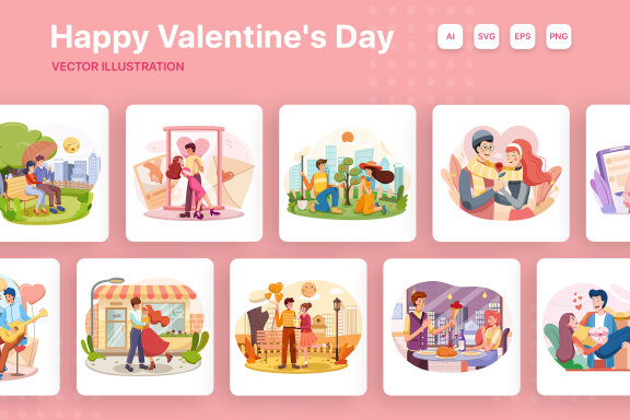 M188_Happy Valentine's Day Scenes