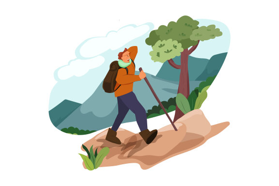 M165_Camping Vacations Illustrations
