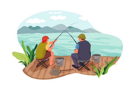 M165_Camping Vacations Illustrations