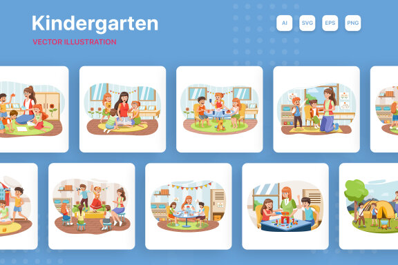 M157_Kindergarten Illustrations