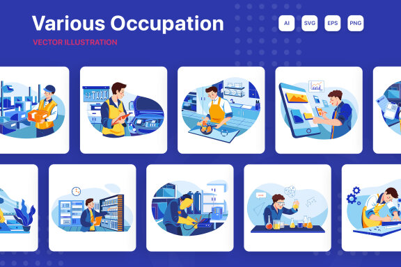 M155_Professions Illustrations
