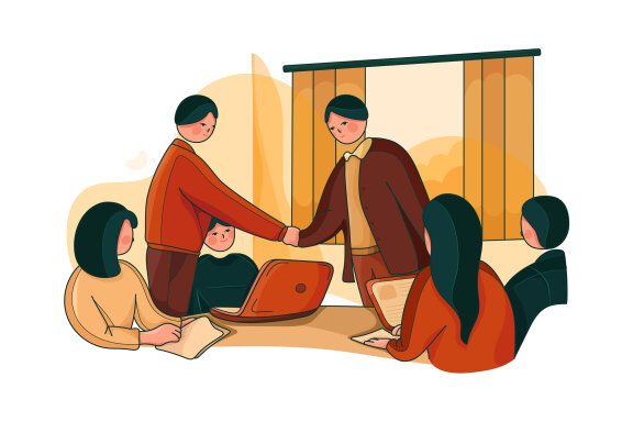 M153_Job Interview Illustrations