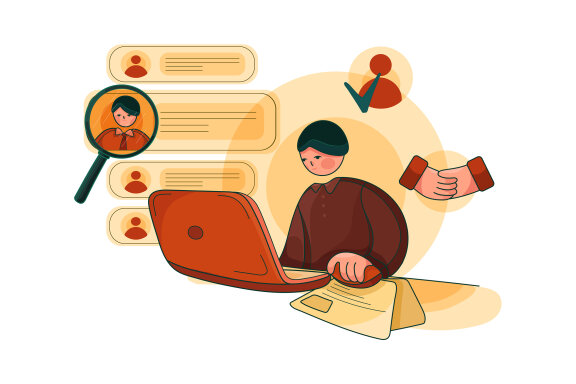 M153_Job Interview Illustrations