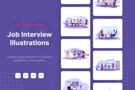M151_Job Interview Illustrations