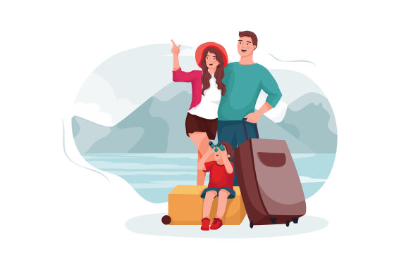 M149_Family Travel Illustrations