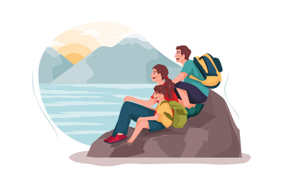 M149_Family Travel Illustrations