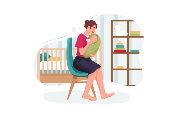 M147_Babysitter Service Illustrations