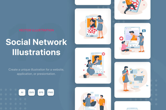 M146_Social Network Illustrations