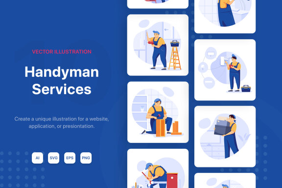 M143_Handyman Service Illustrations