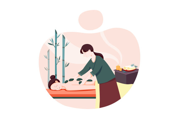 M141_Massage Service Illustrations