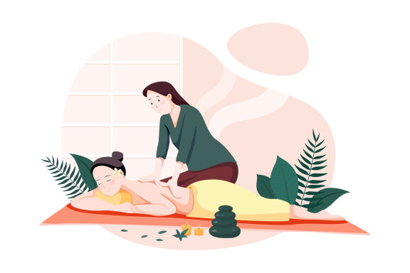 M141_Massage Service Illustrations