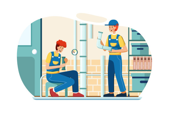 M136_Plumbing Service Illustrations
