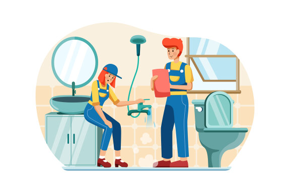 M136_Plumbing Service Illustrations