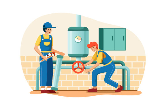 M136_Plumbing Service Illustrations