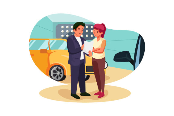 M133_Car Dealership Illustrations