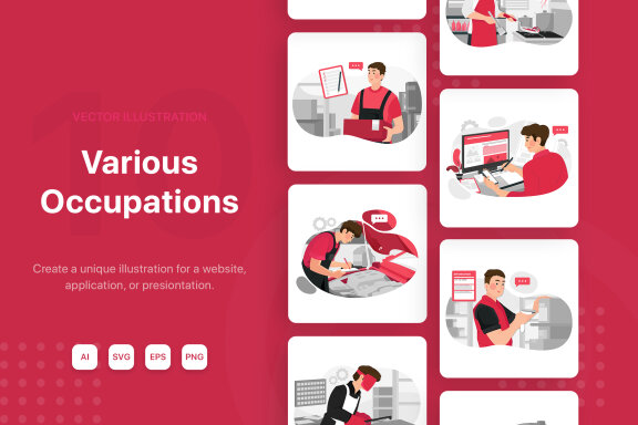 M132_Professions Illustrations