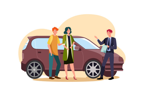 M129_Car Dealership Illustrations