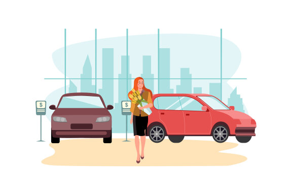 M129_Car Dealership Illustrations