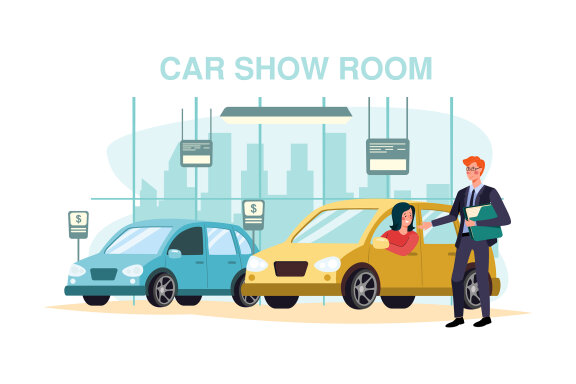 M129_Car Dealership Illustrations