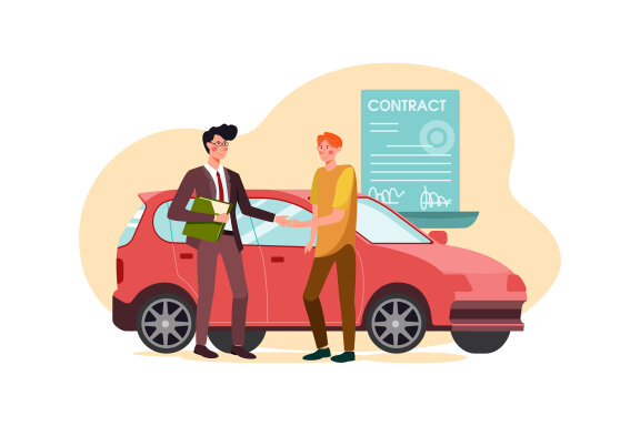 M129_Car Dealership Illustrations