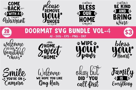 Doormat SVG Bundle