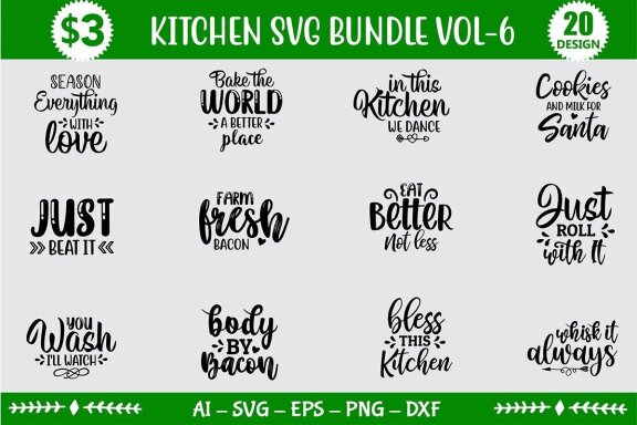 Kitchen SVG Bundle
