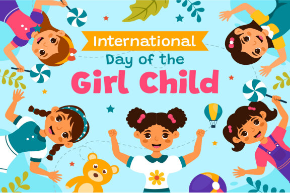 10 International Day of the Girl Child Illustration